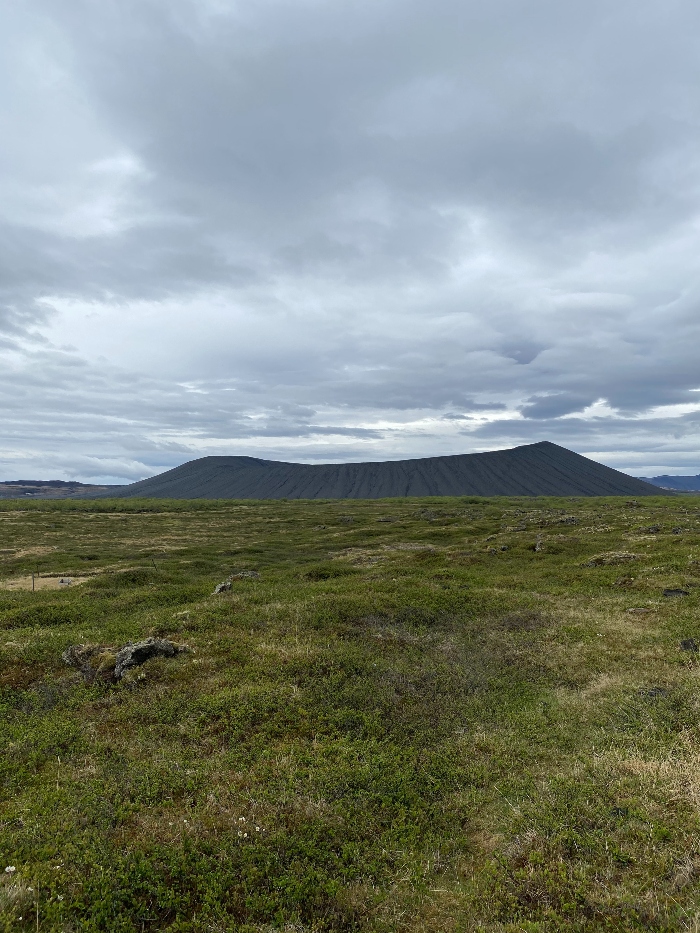 Hverfjall by Lake Myvatn from afar