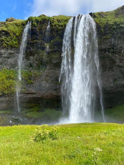 Seljalandsfoss falls in Iceland in summer