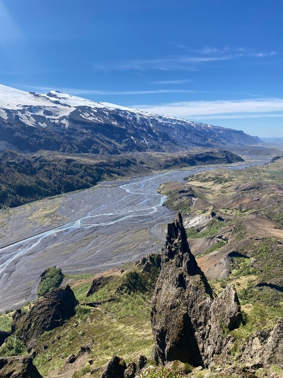Gorgeous views from Valahnúkur in Þórsmörk Iceland